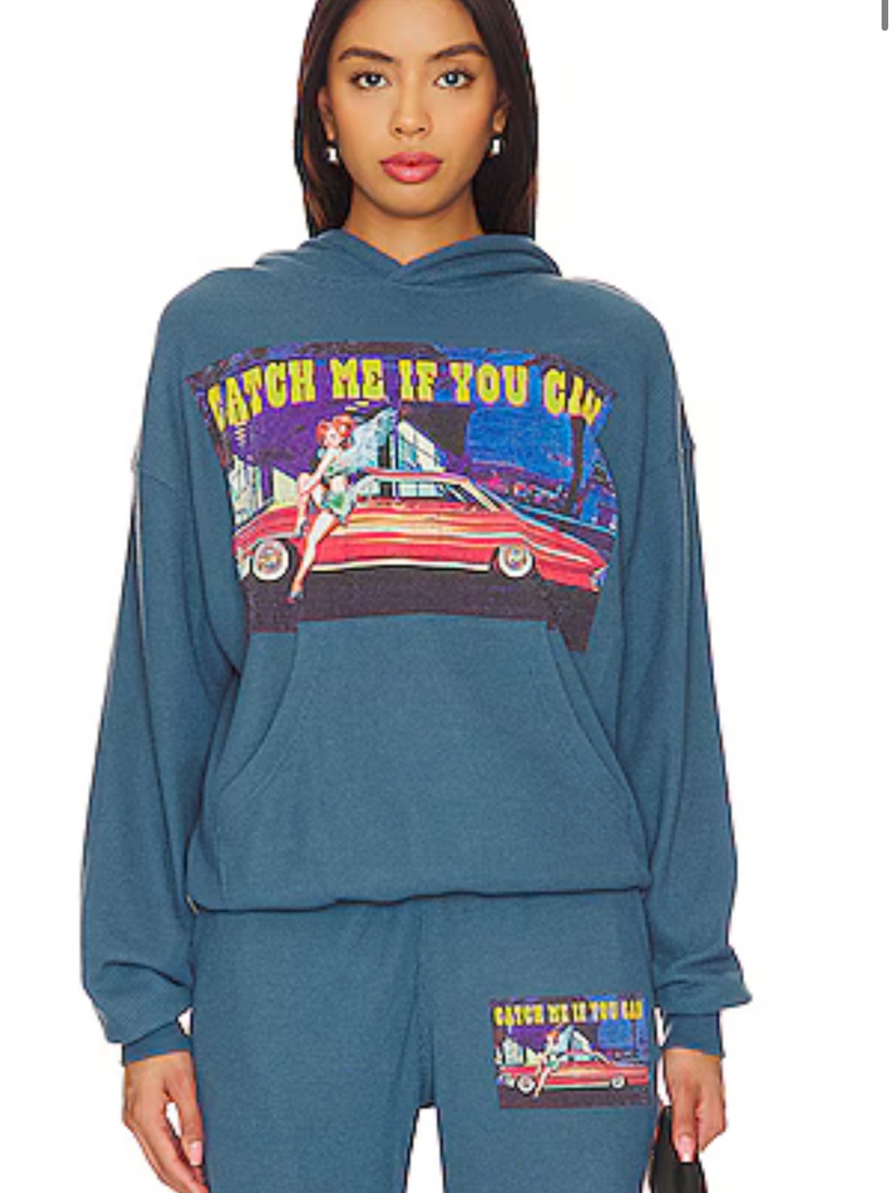 Boys Lie Heart Racer Thermal Hoodie and Sweats in Navy